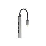 Green Lyca Hub Type-C με 3 Θύρες USB-A 2.0 & 1 Θύρα USB-A 3.0 - Black