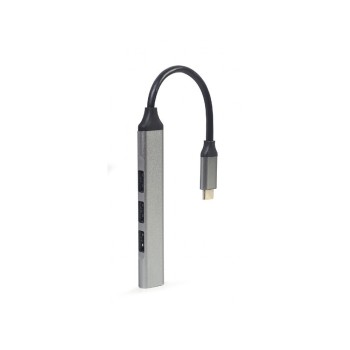 Green Lyca Hub Type-C με 3 Θύρες USB-A 2.0 & 1 Θύρα USB-A 3.0 - Black