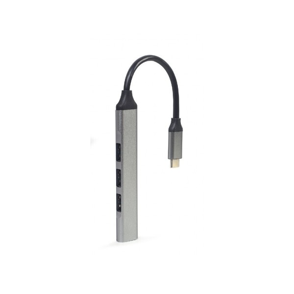 Green Lyca Hub Type-C με 3 Θύρες USB-A 2.0 & 1 Θύρα USB-A 3.0 - Black