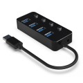 Gembird Hub με 4 Θύρες USB-A 3.1 - Black