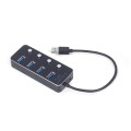Gembird Hub με 4 Θύρες USB-A 3.1 - Black
