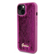 Θήκη Σιλικόνης Guess Sequin Script Logo για Apple iPhone 13 - Magenta