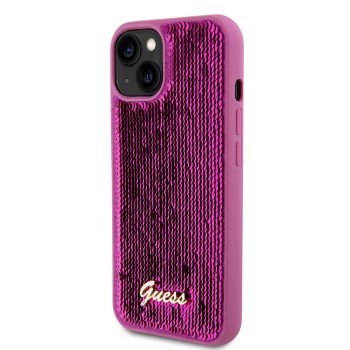 Θήκη Σιλικόνης Guess Sequin Script Logo για Apple iPhone 13 - Magenta