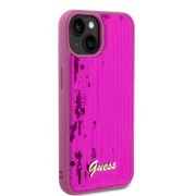 Θήκη Σιλικόνης Guess Sequin Script Logo για Apple iPhone 13 - Magenta