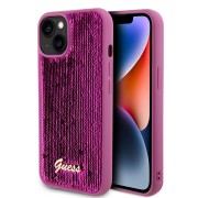 Θήκη Σιλικόνης Guess Sequin Script Logo για Apple iPhone 13 - Magenta