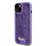 Θήκη Σιλικόνης Guess Sequin Script Logo για Apple iPhone 13 - Purple