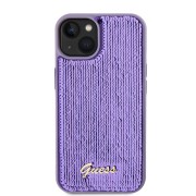 Θήκη Σιλικόνης Guess Sequin Script Logo για Apple iPhone 13 - Purple