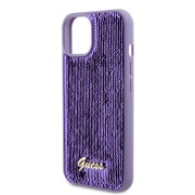 Θήκη Σιλικόνης Guess Sequin Script Logo για Apple iPhone 13 - Purple