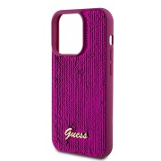 Θήκη Σιλικόνης Guess Sequin Script Logo για iPhone 14 Pro Max - Magenta