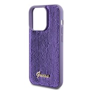 Θήκη Σιλικόνης Guess Sequin Script Logo για iPhone 14 Pro Max - Purple