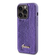 Θήκη Σιλικόνης Guess Sequin Script Logo για iPhone 14 Pro Max - Purple