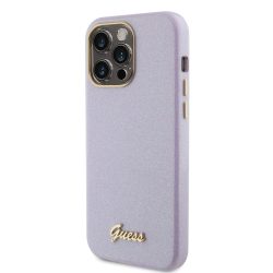 Θήκη Σιλικόνης Guess Glitter Full Wrapped για iPhone 15 Pro Max - Lilac