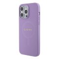 Θήκη Σιλικόνης Guess Saffiano MagSafe για iPhone 15 Pro Max - Purple