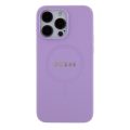 Θήκη Σιλικόνης Guess Saffiano MagSafe για iPhone 15 Pro Max - Purple