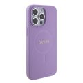 Θήκη Σιλικόνης Guess Saffiano MagSafe για iPhone 15 Pro Max - Purple