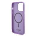 Θήκη Σιλικόνης Guess Saffiano MagSafe για iPhone 15 Pro Max - Purple