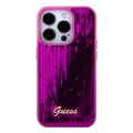 Θήκη Σιλικόνης Guess Sequin Script Logo για iPhone 15 Pro Max - Magenta