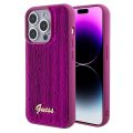 Θήκη Σιλικόνης Guess Sequin Script Logo για iPhone 15 Pro Max - Magenta