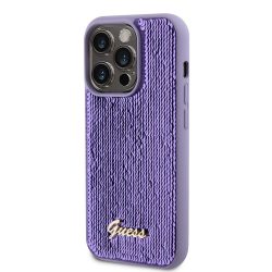 Θήκη Σιλικόνης Guess Sequin Script Logo για iPhone 15 Pro Max - Purple