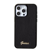 Θήκη Σιλικόνης Guess Sequin Script Logo για iPhone 15 Pro - Black