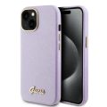Θήκη Σιλικόνης Guess Glitter Full Wrapped για iPhone 15 - Lilac