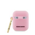 Θήκη Σιλικόνης Hello Kitty 3D Kitty Head για Apple Airpods 1/2 - Pink