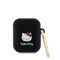 Θήκη Σιλικόνης Hello Kitty 3D Kitty Head για Apple Airpods 1/2 - Black