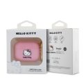 Θήκη Σιλικόνης Hello Kitty 3D Kitty Head για Apple Airpods Pro - Pink