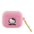 Θήκη Σιλικόνης Hello Kitty 3D Kitty Head για Apple Airpods Pro - Pink