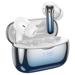 Ασύρματα Ακουστικά Hoco EQ16 True Wireless με Led Display, ANC & ENC - Black Blue Glaze 