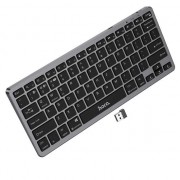 Ασύρματο Πληκτρολόγιο Hoco Dual Mode Bluetooth & 2.4G Wireless Tenkeyless Keyboard English Version - Black