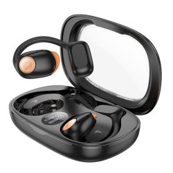 Ασύρματα Ακουστικά Hoco EA1 True Wireless με Led Display, - Black Orange