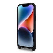 Θήκη Σιλικόνης με λουράκι Karl Lagerfeld and Choupette για iPhone 14 Pro Max - Black