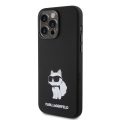 Θήκη Σιλικόνης Karl Lagerfeld Liquid Silicone Choupette NFT για iPhone 15 Pro Max - Black