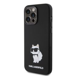 Θήκη Σιλικόνης Karl Lagerfeld Liquid Silicone Choupette NFT για iPhone 15 Pro Max - Black