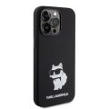 Θήκη Σιλικόνης Karl Lagerfeld Liquid Silicone Choupette NFT για iPhone 15 Pro Max - Black