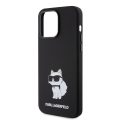 Θήκη Σιλικόνης Karl Lagerfeld Liquid Silicone Choupette NFT για iPhone 15 Pro Max - Black