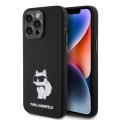 Θήκη Σιλικόνης Karl Lagerfeld Liquid Silicone Choupette NFT για iPhone 15 Pro Max - Black
