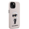 Θήκη Σιλικόνης Karl Lagerfeld Ikonik NFT για Apple iPhone 15 - Pink