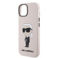 Θήκη Σιλικόνης Karl Lagerfeld Ikonik NFT για Apple iPhone 15 - Pink