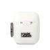 Θήκη Σιλικόνης Karl Lagerfeld 3D Logo NFT Karl Head Silicone για Apple AirPods 1/2 - White