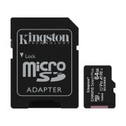 Kingston Canvas Select Plus microSDXC 64GB Class 10 U1 V10 A1 UHS-I με Αντάπτορα