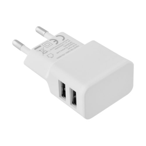 Φορτιστής Lamtech Travel Charger Dual USB-A 2.1A - White