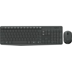Aσύρματο Σετ Πληκτρολογίου Logitech MK235 GR - Black 