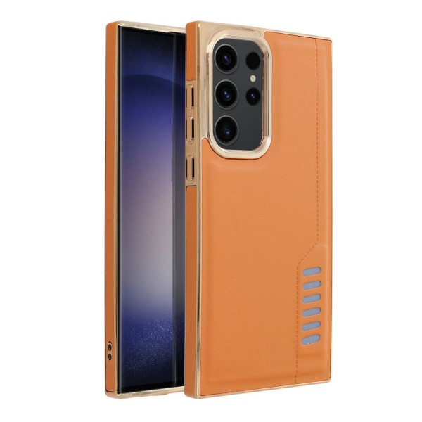 Θήκη Δερματίνης Milano για Samsung S22 Ultra - Brown