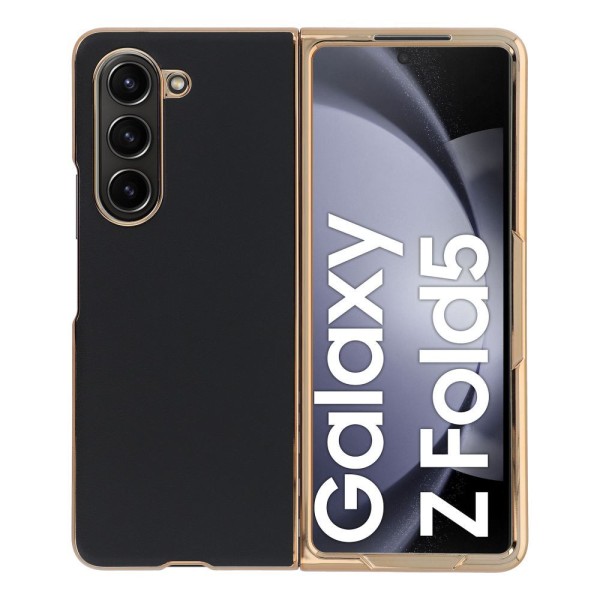 Θήκη Σιλικόνης Vouge για Samsung για Galaxy Z Fold 5 5G - Black/Gold
