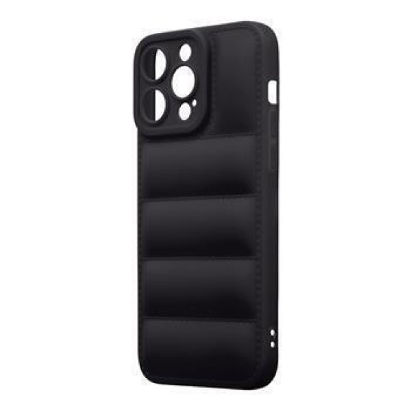 Θήκη Σιλικόνης Puffy Obal:me για iPhone 15 Pro - Black