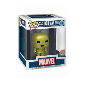 Funko Pop! Deluxe: Hall of Armor - Iron Man Model 1 (Metallic) 1035 Bobble-Head Special Edition (Exclusive)