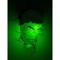  Φωτιστικό Τοίχου 3DLightFX Marvel - Hulk Face