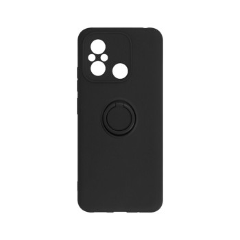 Θήκη Σιλικόνης Senso Ring Back Cover για Xiaomi Redmi 12C - Black